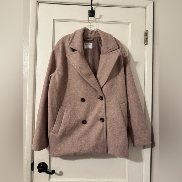 Old Navy Oversized Pea Coat Sz Large - Picture 6 of 9